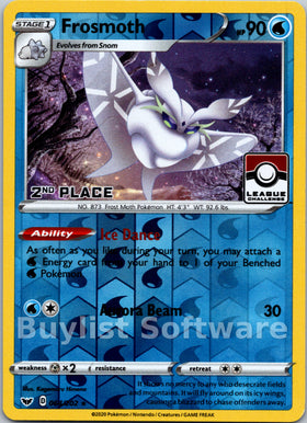 Frosmoth (League Challenge) [2nd Place] [064/202] [League & Championship Cards] Reverse Holofoil