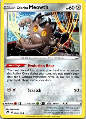 Galarian Meowth [126/192] [Rebel Clash]