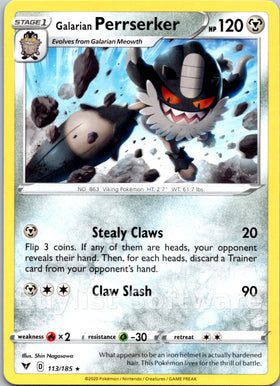 Galarian Perrserker [113/185] [Vivid Voltage]