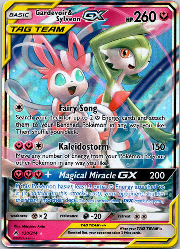 Gardevoir & Sylveon GX [130/214] [Unbroken Bonds] Holofoil