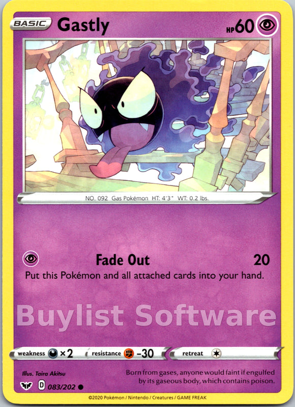 Gastly [083/202] [Sword & Shield Base Set]
