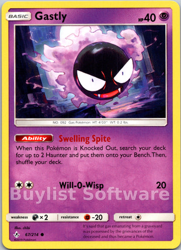Gastly [67/214] [Unbroken Bonds]