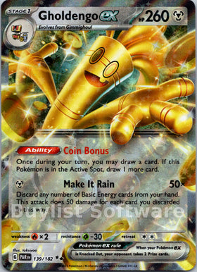 Gholdengo ex [139/182] [Paradox Rift] Holofoil