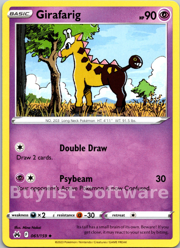 Girafarig [061/159] [Crown Zenith]
