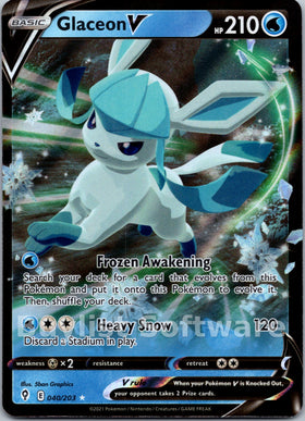 Glaceon V [040/203] [Evolving Skies] Holofoil