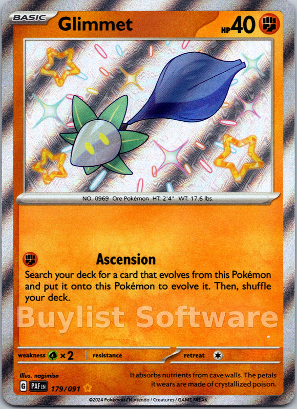 Glimmet [179/091] [Paldean Fates] Holofoil