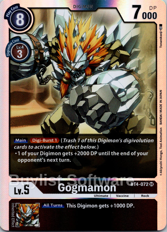Gogmamon [BT4-072] [Great Legend] Foil
