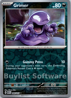 Grimer [088/165] [Scarlet & Violet 151] Reverse Holofoil