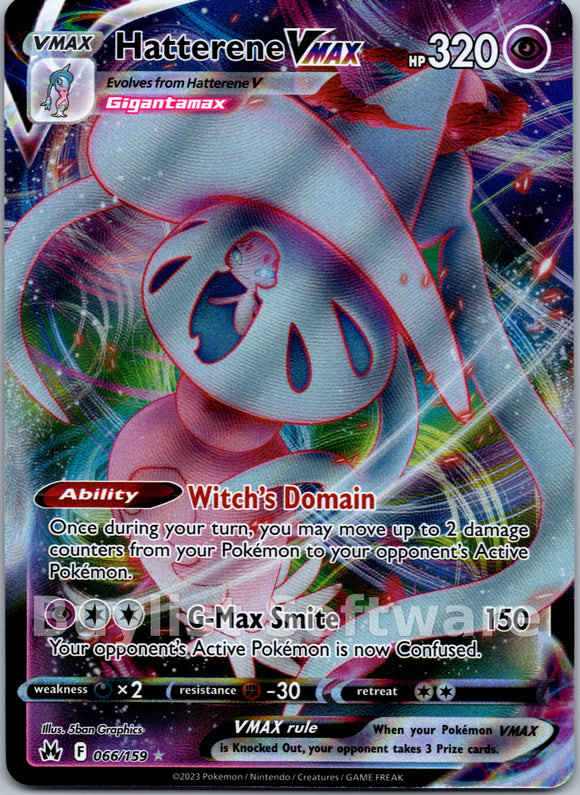 Hatterene VMAX [066/159] [Crown Zenith] Holofoil