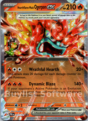 Hearthflame Mask Ogerpon ex [017/131] [Prismatic Evolutions] Holofoil
