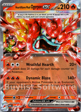 Hearthflame Mask Ogerpon ex [040/167] [Twilight Masquerade] Holofoil