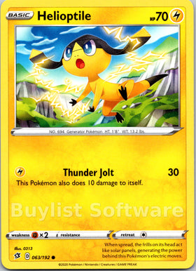 Helioptile [063/192] [Rebel Clash]
