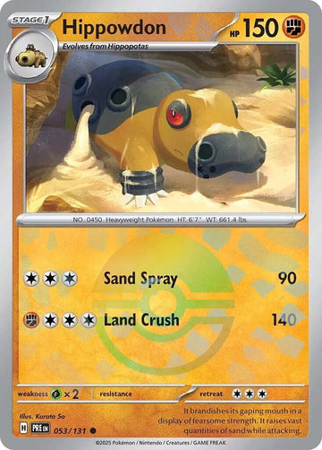 Hippowdon (Poke Ball Pattern) [053/131] [Prismatic Evolutions] Holofoil