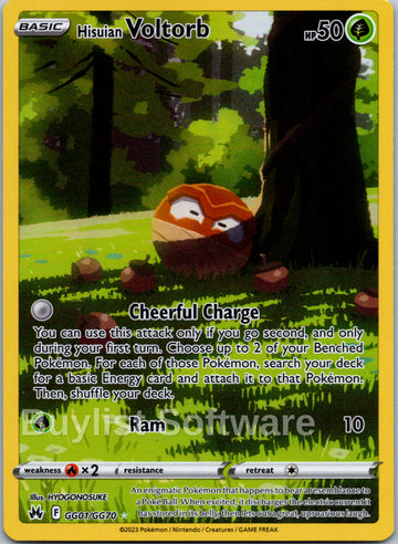 Hisuian Voltorb [GG01/GG70] [Crown Zenith: Galarian Gallery] Holofoil