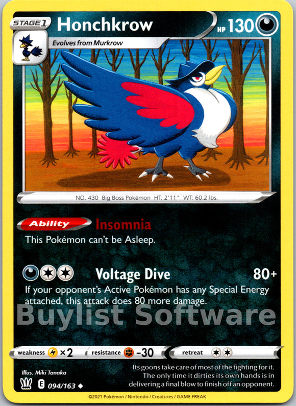 Honchkrow [094/163] [Battle Styles]