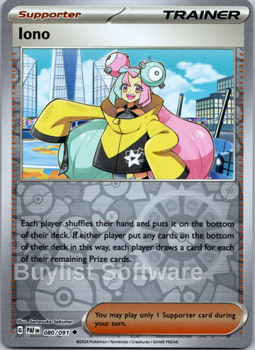 Iono [080/091] [Paldean Fates] Reverse Holofoil