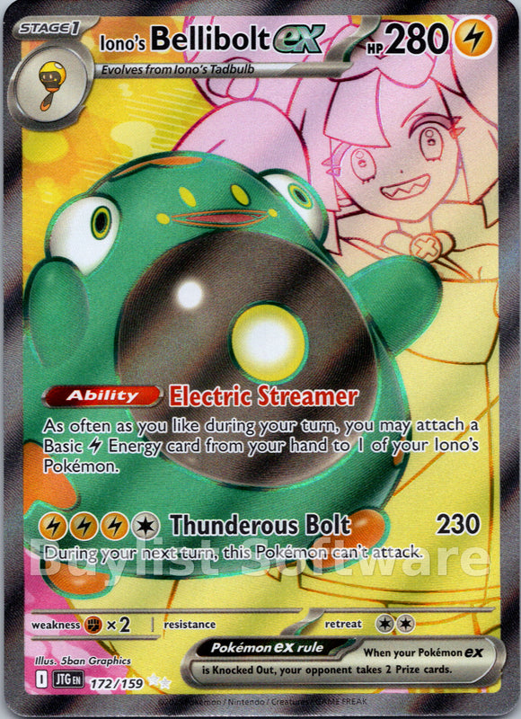 Iono's Bellibolt ex [172/159] [Journey Together] Holofoil