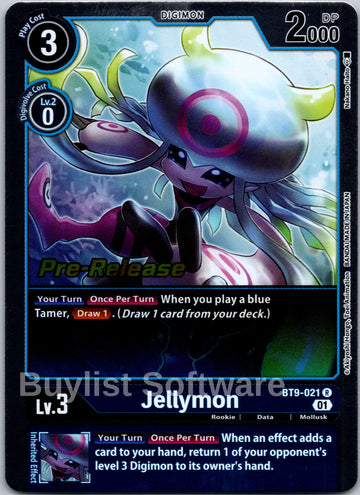 Jellymon [BT9-021] [X Record Pre-Release Cards] Foil