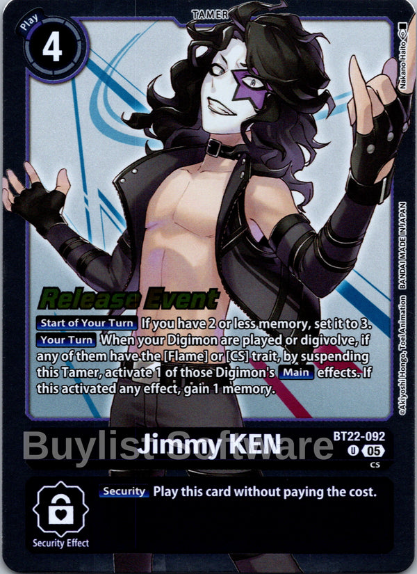 Jimmy KEN [BT22-092] [Cyber Eden Release Event Cards] Foil