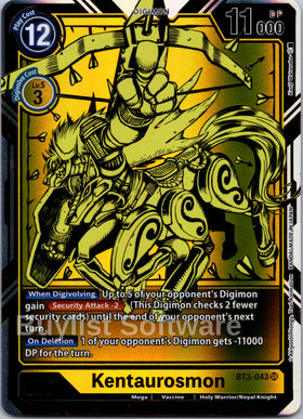 Kentaurosmon (Alternate Art) [BT3-043] [Release Special Booster 1.0] Foil