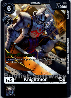Knightmon [ST15-09] [Starter Deck 15: Dragon of Courage Pre-Release Cards] Foil
