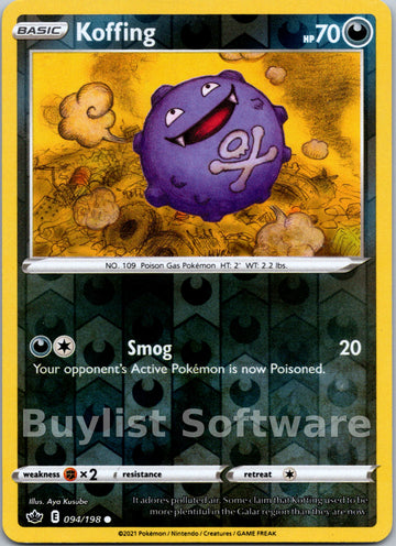 Koffing [094/198] [Chilling Reign] Reverse Holofoil