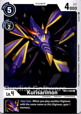 Kurisarimon [BT2-059 U] [Release Special Booster 1.0]