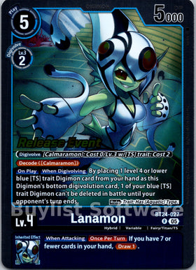 Lanamon [BT24-027 R] [Time Stranger Release Events Cards]