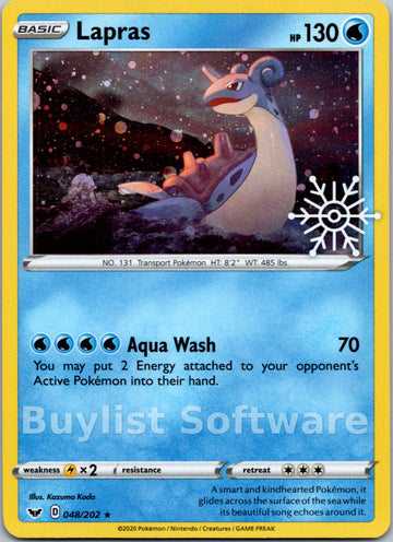 Lapras (Holiday Calendar) [048/202] [Sword & Shield Base Set] Holofoil
