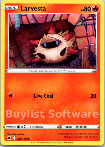 Larvesta [024/159] [Crown Zenith]