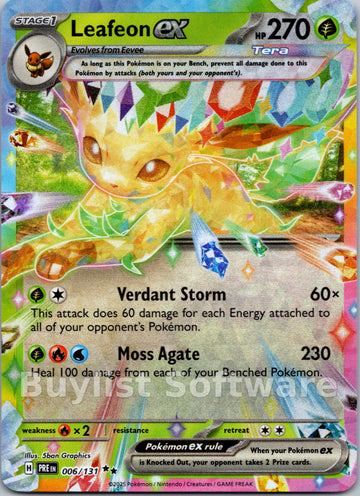 Leafeon ex [006/131] [Prismatic Evolutions] Holofoil