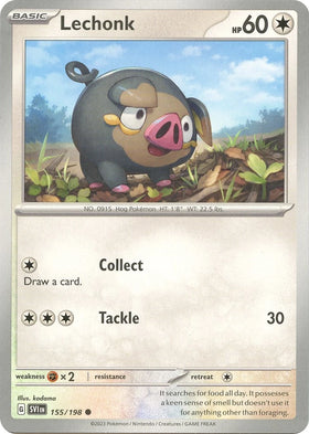 Lechonk [155/198] [Scarlet & Violet Base Set] Reverse Holofoil