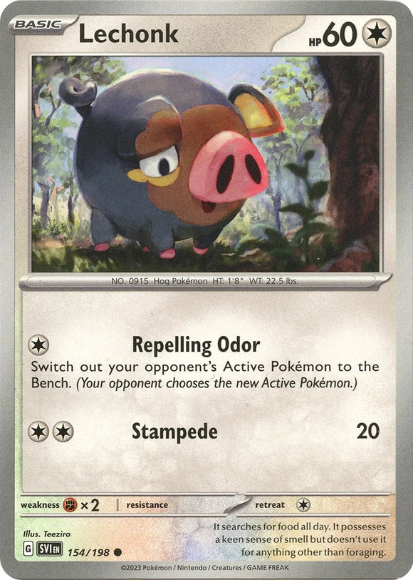 Lechonk [154/198] [Scarlet & Violet Base Set] Reverse Holofoil
