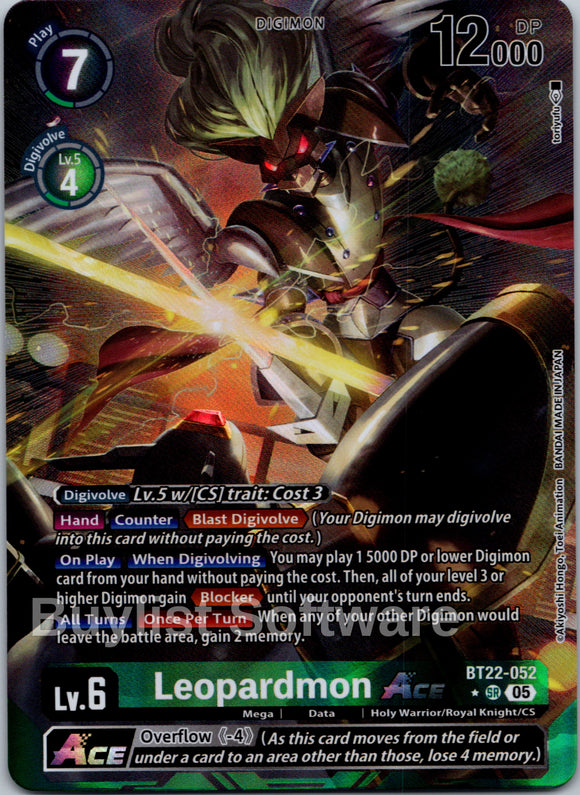 Leopardmon ACE (Alternate Art) [BT22-052] [Cyber Eden] Foil