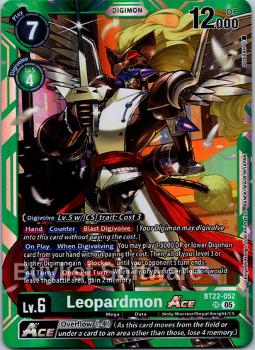 Leopardmon ACE [BT22-052] [Cyber Eden] Foil