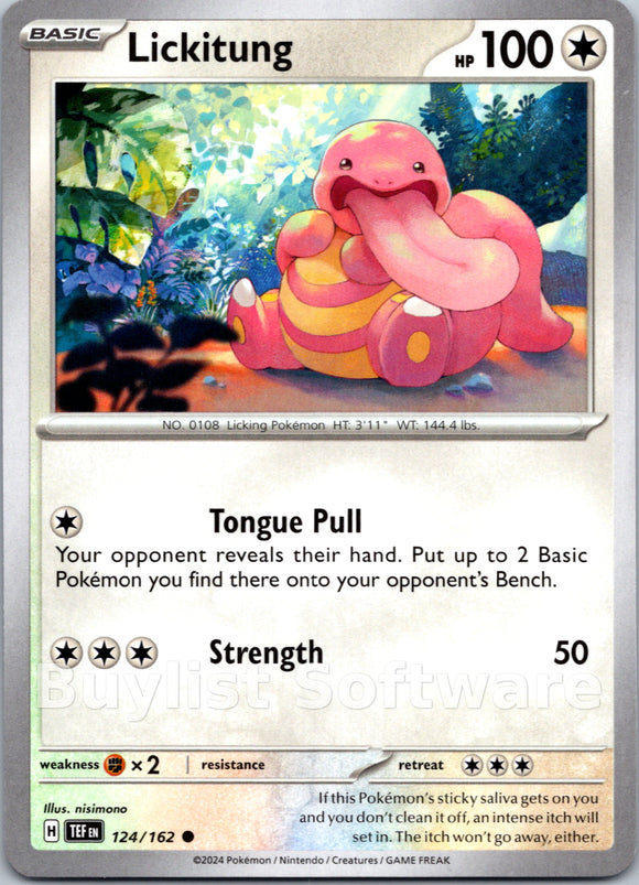 Lickitung [124/162] [Temporal Forces]