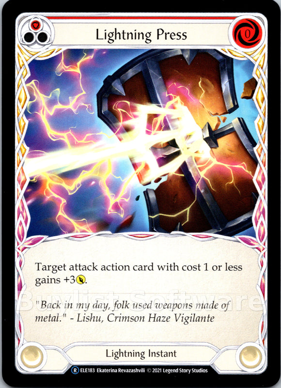 Lightning Press (Red) [ELE183] [Tales of Aria] Unlimited Edition Normal