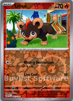 Litleo [031/193] [Paldea Evolved] Reverse Holofoil