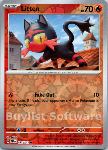 Litten [032/162] [Temporal Forces] Reverse Holofoil