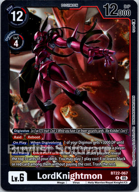LordKnightmon [BT22-067 R] [Cyber Eden] Foil