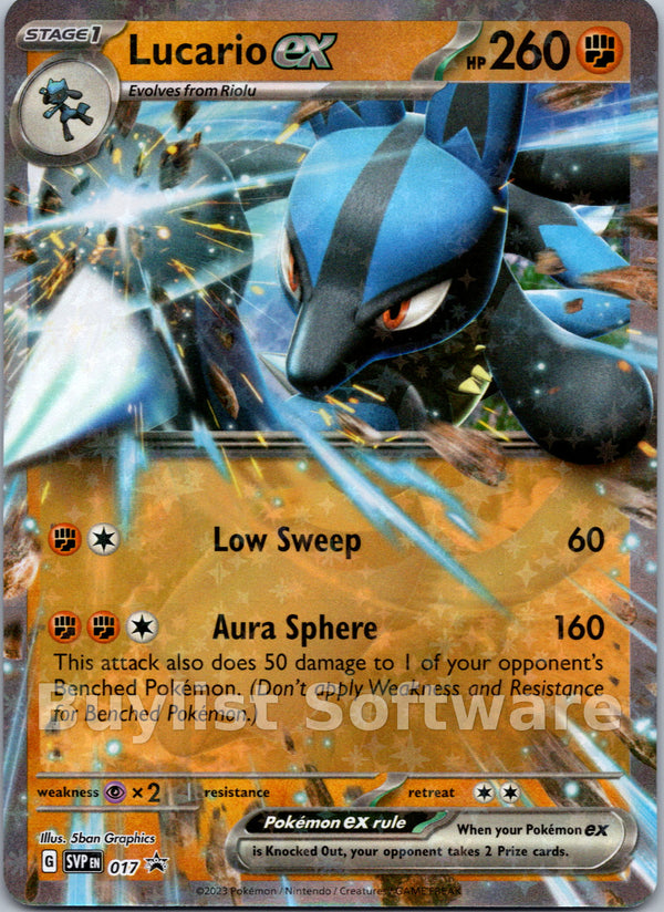 Lucario ex [017] [Scarlet & Violet Promo Cards] Holofoil