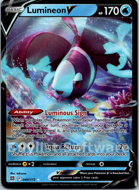 Lumineon V [040/172] [Brilliant Stars] Holofoil