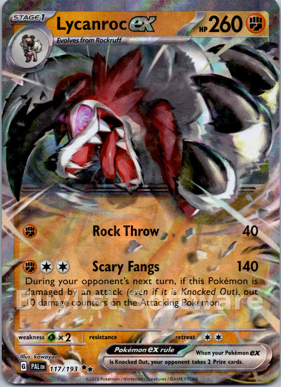 Lycanroc ex [117/193] [Paldea Evolved] Holofoil