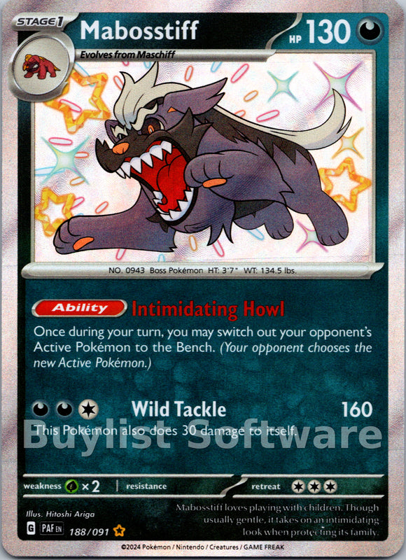 Mabosstiff [188/091] [Paldean Fates] Holofoil