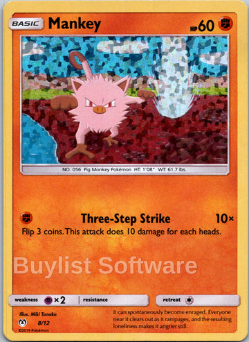 Mankey [008/012] [McDonald's Promos 2019] Holofoil