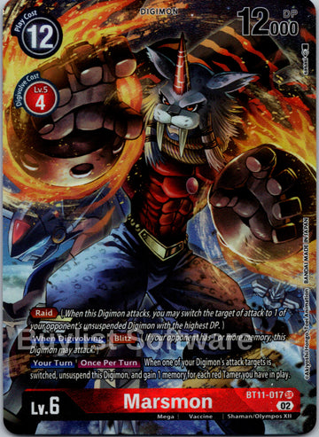 Marsmon (Alternate Art) [BT11-017] [Dimensional Phase] Foil