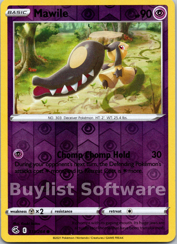 Mawile [119/264] [Fusion Strike] Reverse Holofoil