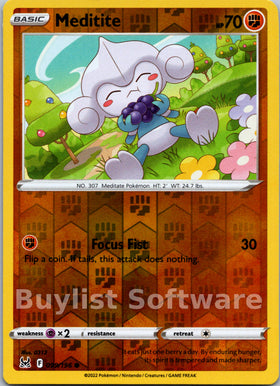 Meditite [099/196] [Lost Origin] Reverse Holofoil