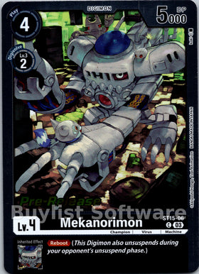 Mekanorimon [ST15-06] [Starter Deck 15: Dragon of Courage Pre-Release Cards] Foil