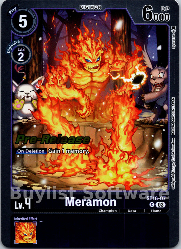 Meramon [ST16-07] [Starter Deck 16: Wolf of Friendship Pre-Release Cards] Foil
